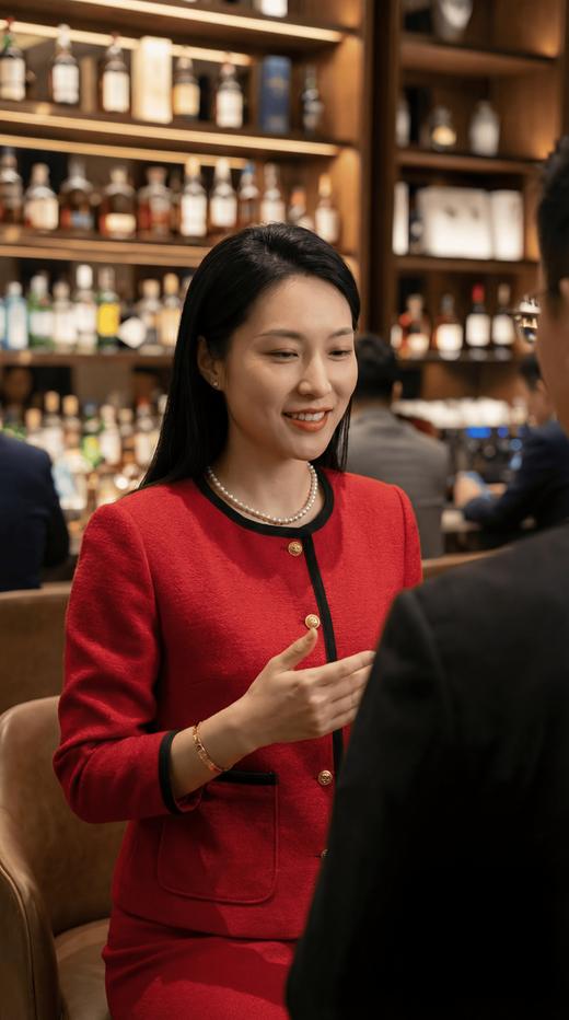 宽撞色滚边精致圆领小扣百搭外套 商品图0