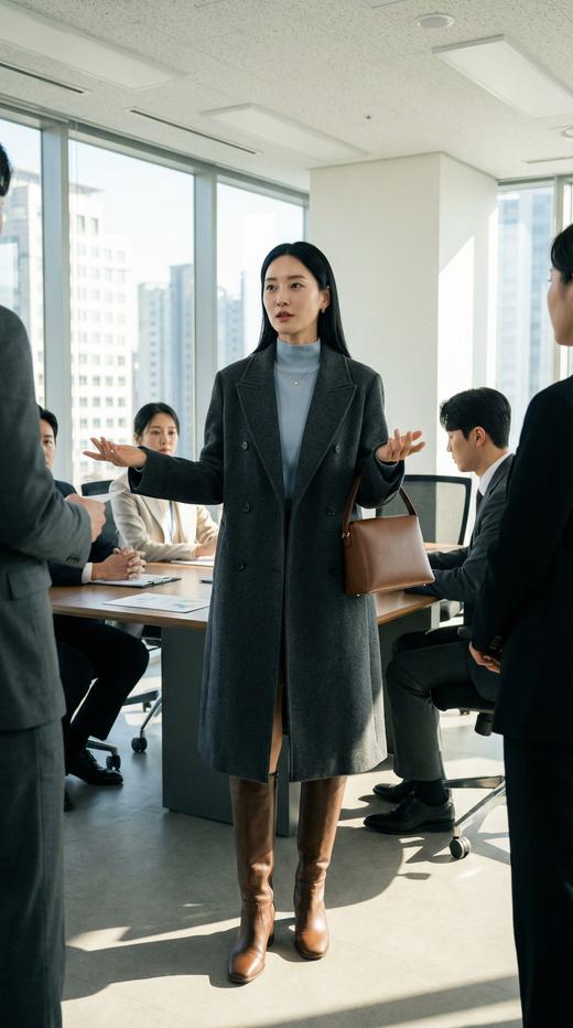 西服领简约版型双面手工大衣 商品图3