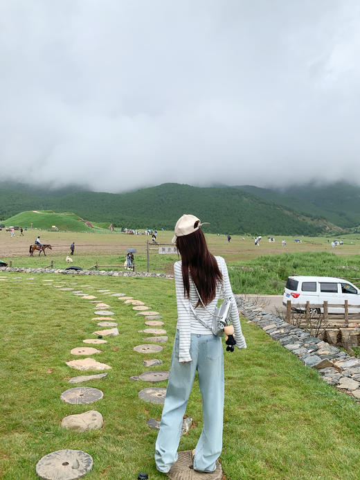 <曾小咸推荐>2.27现货秒杀 ！微信超特价！韩系撞色条纹衫 日常159.99 立减90 秒杀69.99！！ 商品图8