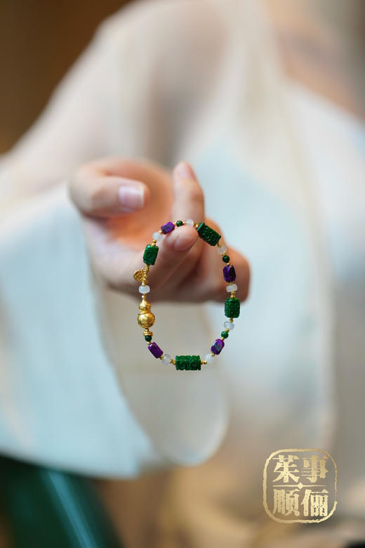 【茱事顺俪】18k黄金舒俱来翡翠手链 商品图1