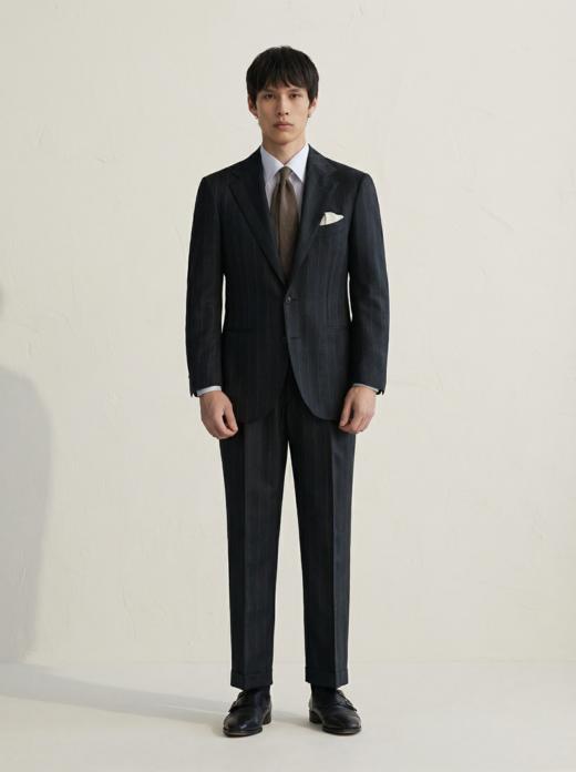 「48款可选」Stylbiella Knight 360克高克重澳洲美丽诺羊毛全麻衬西装套装 商品图4