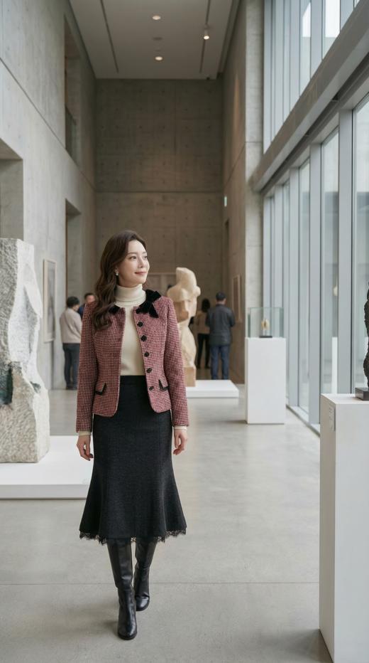 VLT同款圆领撞色蝴蝶结小香外套 商品图4