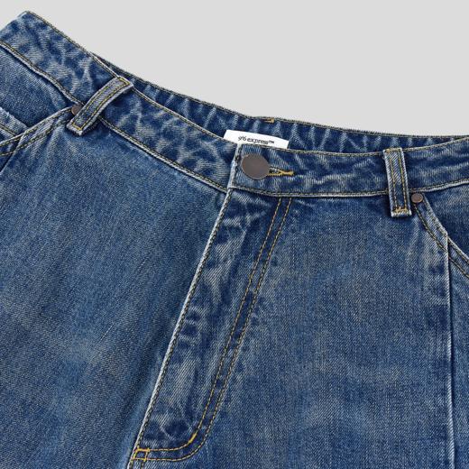 GOODBAI 916 EXPRESS 重色水洗宽松休闲气球廓形裤牛仔裤 商品图3