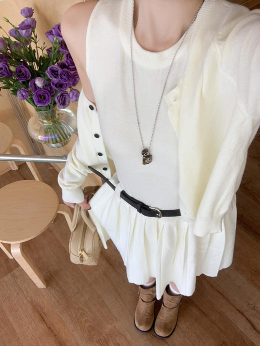 <曾小咸推荐>2.20现货秒杀 ！微信超特价！韩系针织开衫+连衣裙套装 日常218.88 立减118.89 秒杀99.99！！ 商品图10