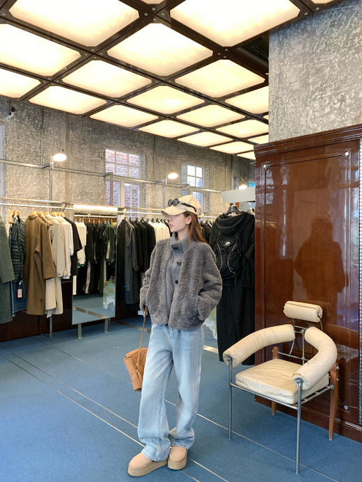 <曾小咸推荐>2.21现货秒杀 ！微信超特价！2色针织立领拼接羊羔毛外套 日常429.99 立减260 秒杀169.99！！ 商品图14