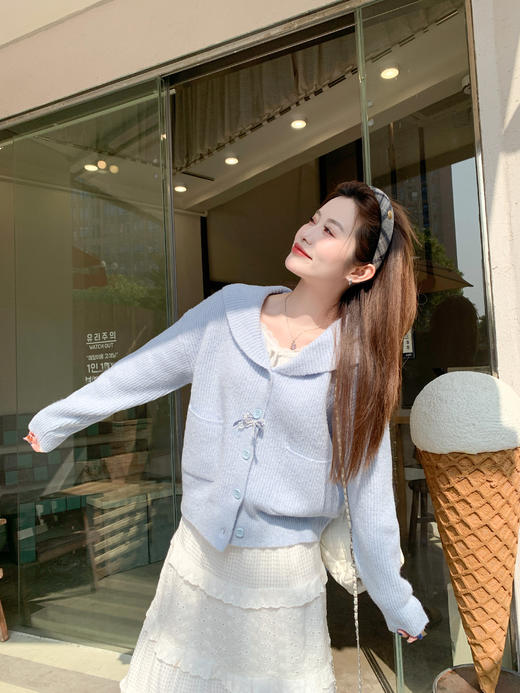 <曾小咸推荐>3.17现货秒杀 ！微信超特价！韩系翻领连帽针织毛衣 日常229.99 立减130 秒杀99.99！！ 商品图13