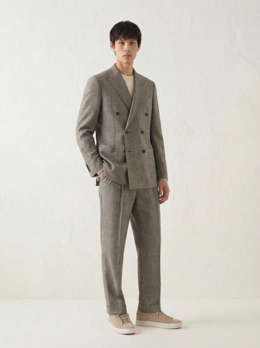 「60款可选」Stylbiella Noble Flannel Super 120's 法兰绒澳洲美丽诺羊毛全麻衬西装套装 商品图4