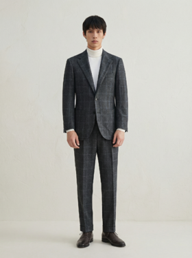 「60款可选」Stylbiella Noble Flannel Super 120's 法兰绒澳洲美丽诺羊毛全麻衬西装套装