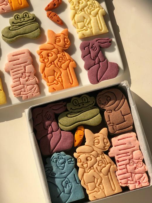 【拼图饼干】边吃边玩疯狂动物城拼图果蔬饼干礼盒 商品图0