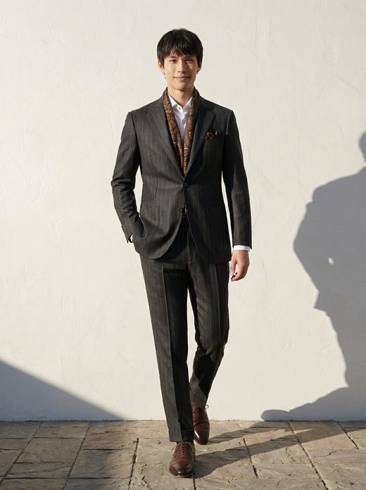 「60款可选」Stylbiella Noble Flannel Super 120's 法兰绒澳洲美丽诺羊毛全麻衬西装套装 商品图3