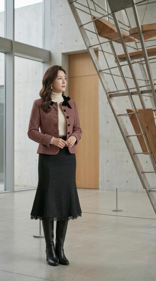 VLT同款圆领撞色蝴蝶结小香外套 商品图5