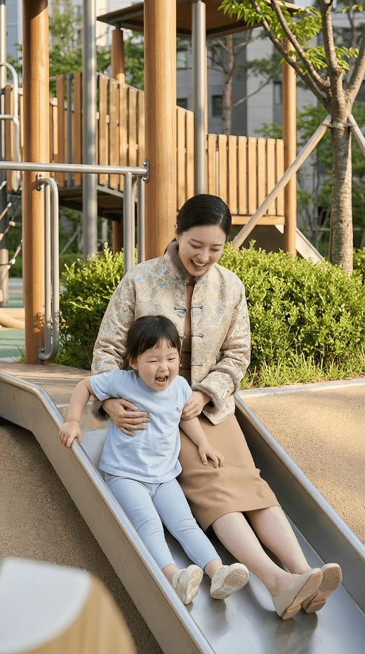 轻国风立领水貂毛拼接夹棉一字扣外套 商品图1