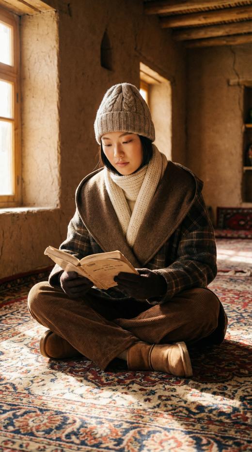 连帽两面穿双面手工中长大衣 商品图4