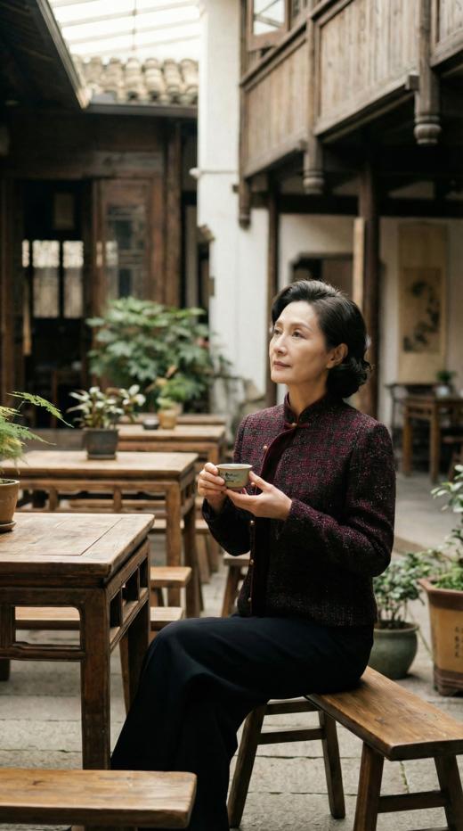 HN 通勤宽松收褶休闲八分裙裤 商品图2