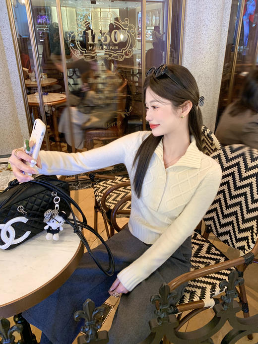 <曾小咸推荐>2.21现货秒杀 ！微信超特价！韩系翻领针织衫 日常189.99 立减100 秒杀89.99！！休闲裤 秒杀89.99！！ 商品图14