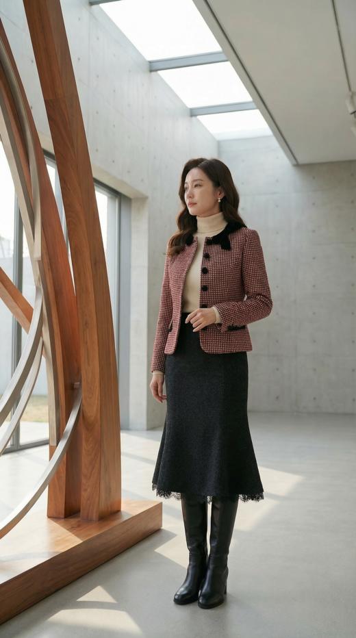 VLT同款圆领撞色蝴蝶结小香外套 商品图3