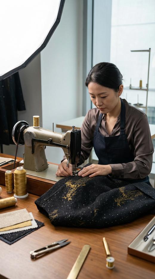 HN 玉兰花口宽翻边风衣 商品图5