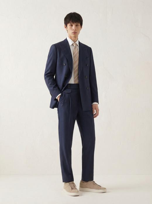 「48款可选」Stylbiella Knight 360克高克重澳洲美丽诺羊毛全麻衬西装套装 商品图5