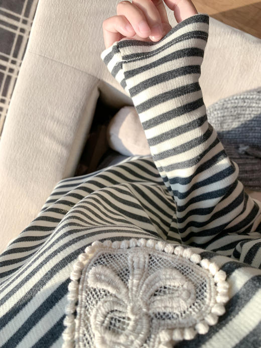 <曾小咸推荐>3.16 现货秒杀 ！微信超特价！韩系条纹长袖t恤 日常149.99 立减80 秒杀69.99！！休闲裤 秒杀79.99！！ 商品图9