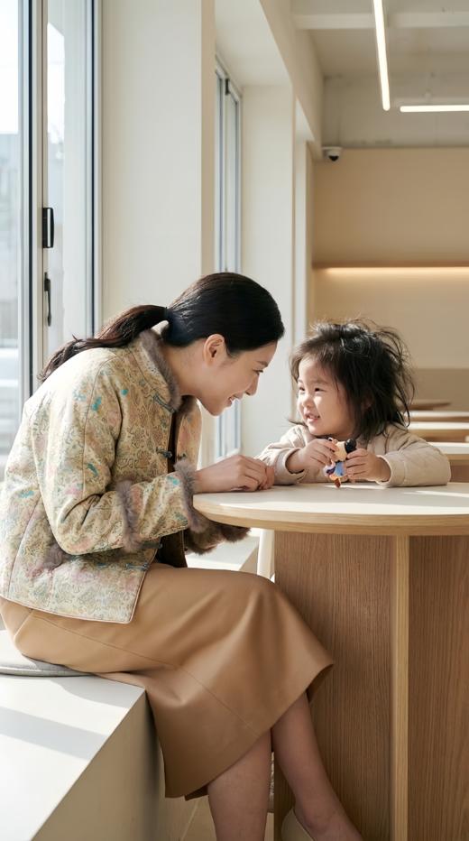 轻国风立领水貂毛拼接夹棉一字扣外套 商品图6