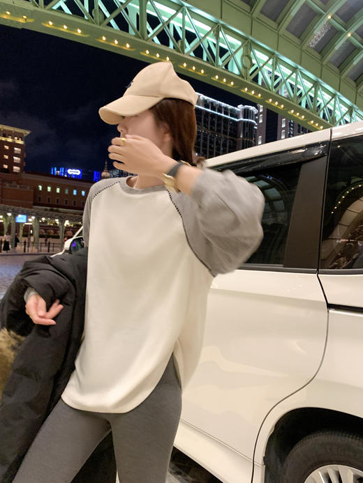 <曾小咸推荐>2.21现货秒杀 ！微信超特价！韩系拼色打底长袖T恤 日常129.99 立减60 秒杀69.99！！ 商品图9