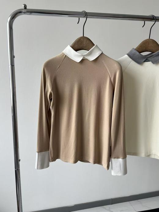 25冬款LAN家原单高尔夫打底衫，韩国🇰🇷客供面料，有弹力，超级舒服，质感满满，面料自带绒感，亲肤又保暖，领子设计感很好看，而且弹力大，无论是日常生活，还是打球运动，都很好穿！推荐推荐！ 商品图1