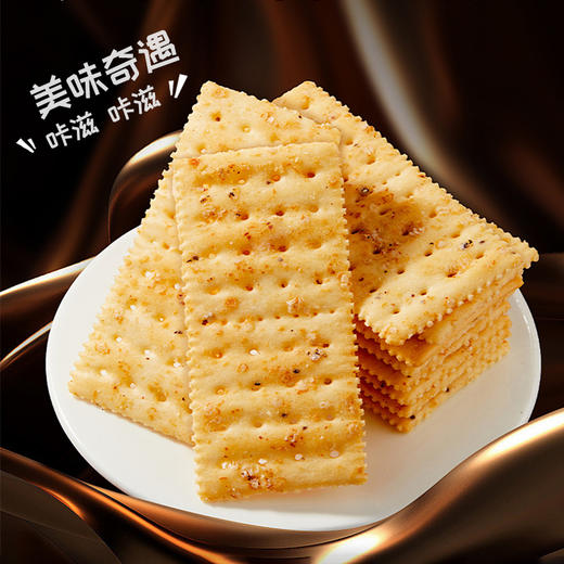 【黑松露甘油二酯油饼干】长寿花二酯黑松露黑麦苏打饼干下午茶早餐 295g 商品图2