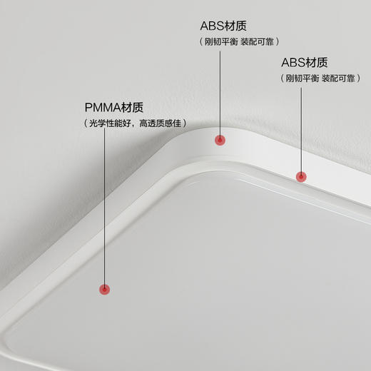 OPPLE欧普照明皓玉全光谱护眼LED吸顶灯书房奶油风卧室灯 商品图4