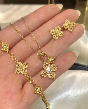 周大福传承系列足金镶嵌钻石