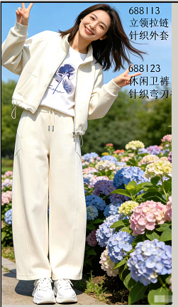 688113春上新 立领拉链针织外套