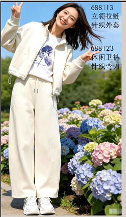 688113春上新 立领拉链针织外套 商品图0