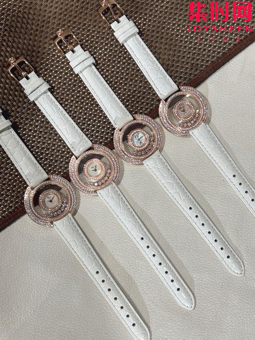 萧邦新款奢华镶钻 快乐钻透明镂空系列 透明快乐钻 女士腕表 有金有钻寓意有进有赚 商品图0