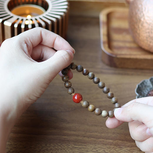 【春节正常发货】寻山隐 海南奇楠沉香手串/无事牌 多款可选 商品图8