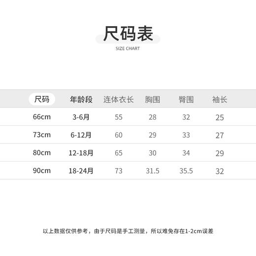 Cucutas女婴童连体服CY26SPW009粉红66#-80# 商品图2