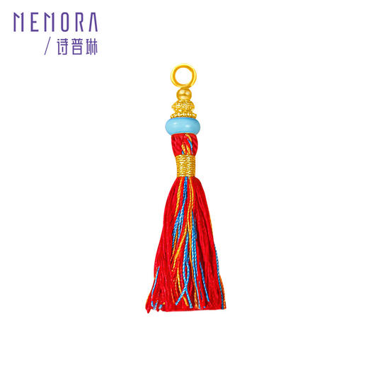 足金黄金珐琅流苏吊坠 一物多戴项链手链挂饰 MEMORA诗普琳HP932801、HP932901（线上专供） 商品图14