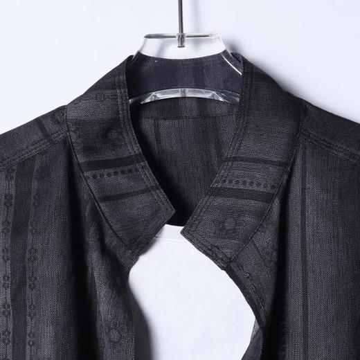 J5226SDSA男装2026新款高贵轻奢时尚前短后长设计立领假两件长袖T恤潮 商品图2