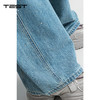 春上新满天星烫钻宽松遮肉显腿长阔腿牛仔裤3261002 商品缩略图3