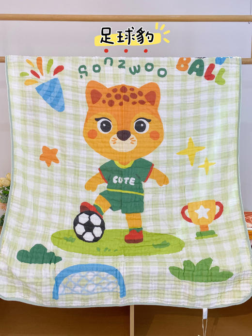 松植屋全棉A类母婴级高密绉纱毯子婴儿浴巾纯棉纱布宝宝新生儿童吸水巾 商品图2