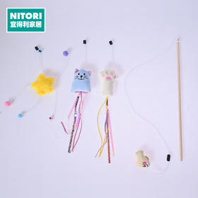  猫玩具网红逗猫棒猫隧道猫咪玩耍彩色互动玩具