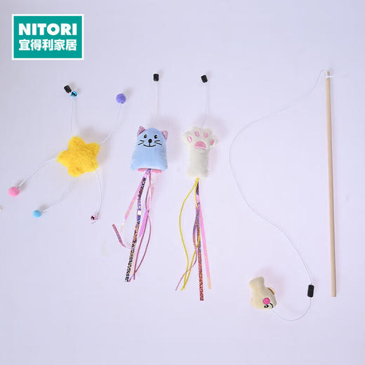  猫玩具网红逗猫棒猫隧道猫咪玩耍彩色互动玩具 商品图0