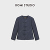 ROMI STUDIO羊毛桑蚕丝混纺手工丝绒盘扣新中式外套 RWDSWG2324 商品缩略图4