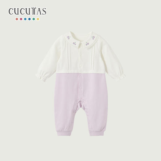 Cucutas女婴童连体服CY26SPW006紫色66#-90# 商品图0