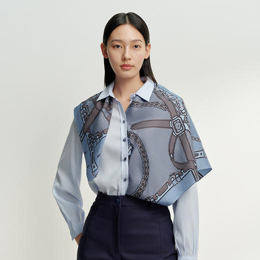 万事利双面印花大方巾-心之链 商品图0