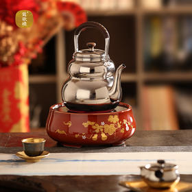 【莺歌烧旗舰店】朱地葫芦纹福禄礼赠套装