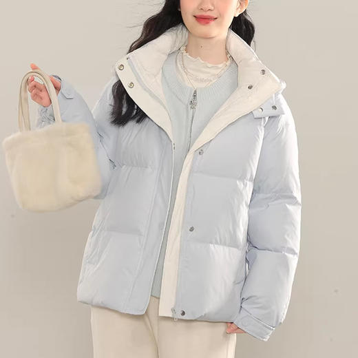 裁缝学苑AQ589新款立领小个子短款羽绒服纸样女连帽面包服打版裁剪图纸 商品图1