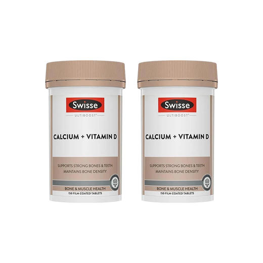 【保税】斯维诗（Swisse）新款柠檬酸钙片150片（钙+维生素D）新版（保健） 商品图1