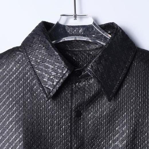 5019SDSA男装2026新款高贵轻奢韩版简约下摆松紧翻领夹克外套百搭上衣 商品图4