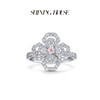 lucky·永恒之环系列ShiningHouse[培育] 18k金钻石戒指 粉钻圆钻形人工真钻人造钻石K金戒指时尚钻石女戒悦己送礼臻选【此商品不支持7天无理由退货退款】预计3日发货 商品缩略图1