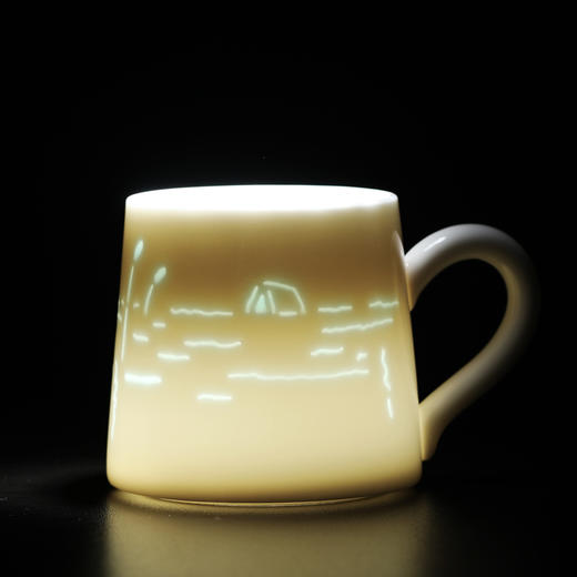 帆书文创·“水面清圆”玲珑瓷云生杯 商品图1