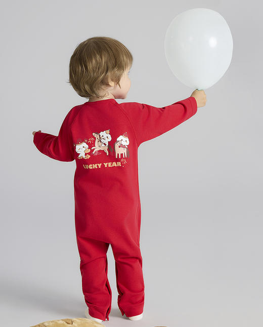 【5F】爱慕儿童暖阳鸿运阿慕长袖连体爬服  AB375K841 商品图2